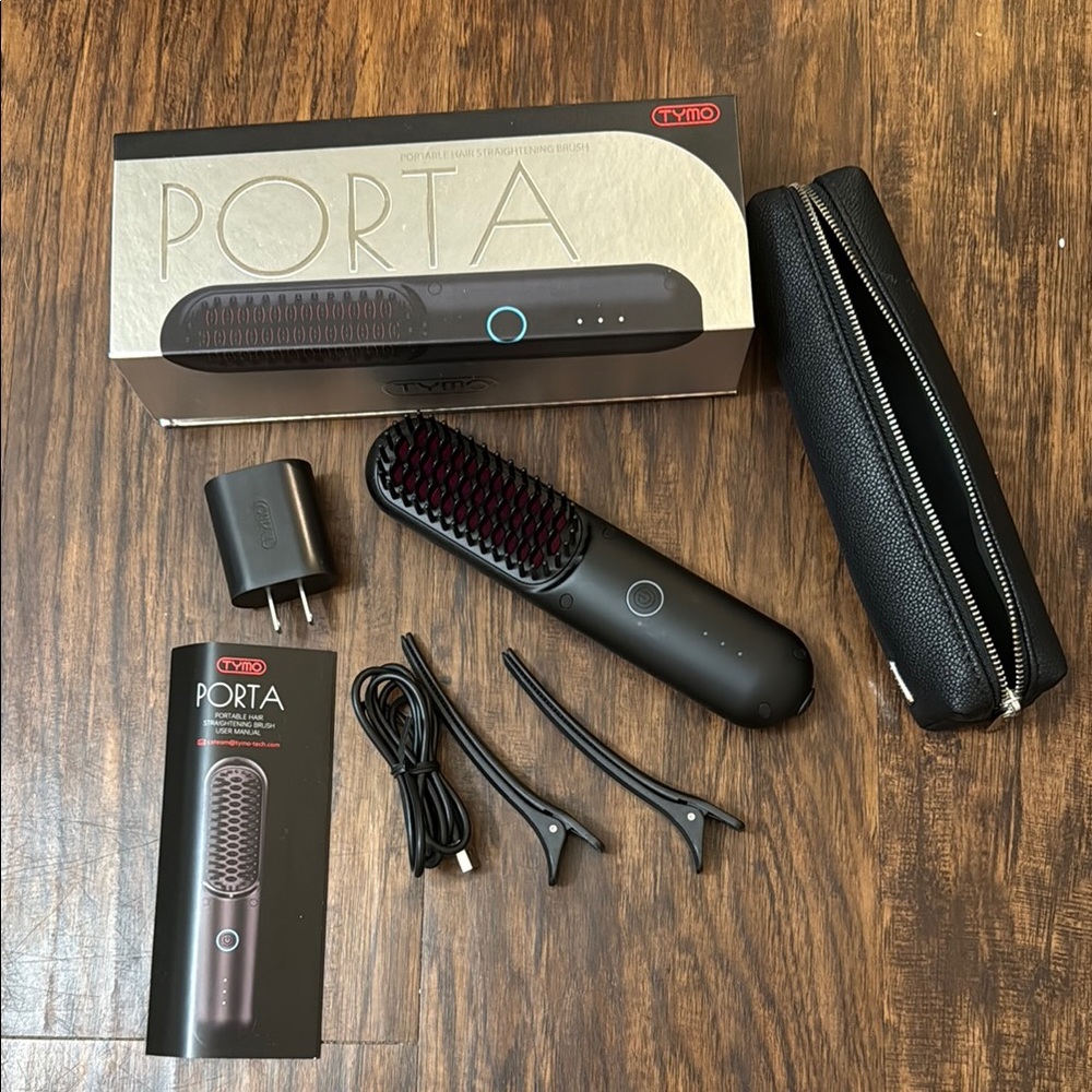 TYMO Porta Hair Straightening Brush Set (portable)
